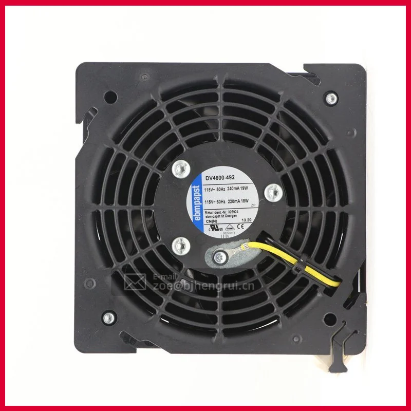 Оригинальный Новый Ebmpapst DV4600-492 120 мм 115 В AC 19 в 120*120*38 мм 12038 Rittal охлаждающий осевой вентилятор для шкафа
Оригинальный Новый Ebmpapst DV4600-492 120 мм 115 В AC 19 в 120*120*38 мм 12038 Rittal охлаждающий осевой вентилятор для шкафа