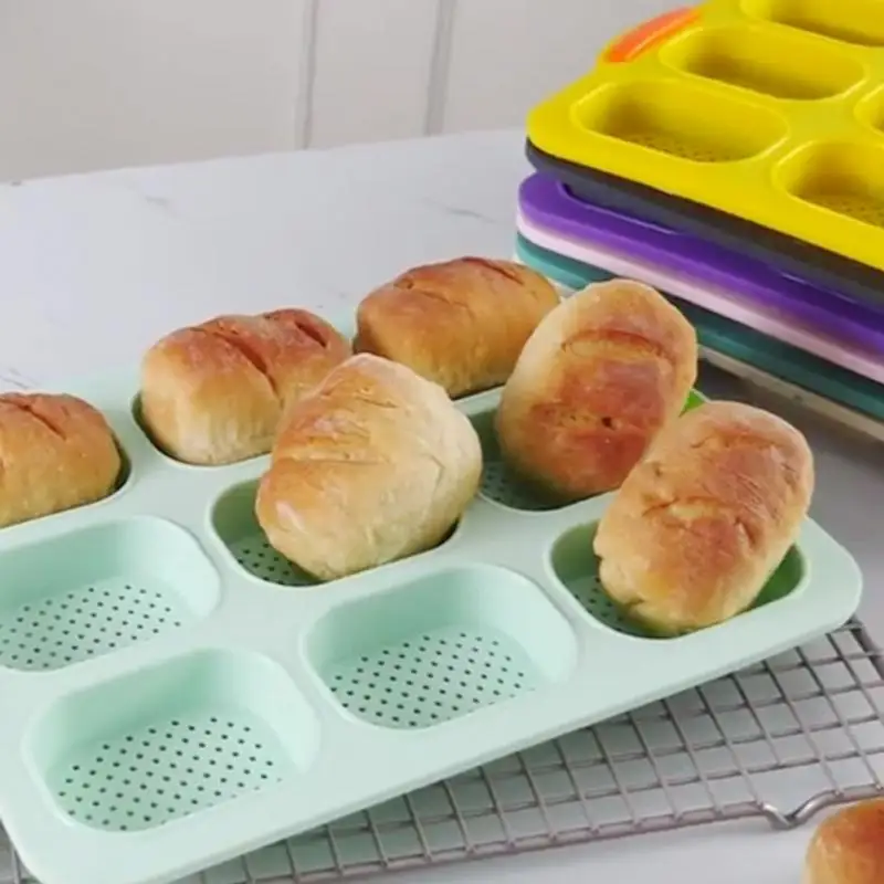 Silica gel 9 Lattice Elliptical Baguette Cake Mould French DIY Non Stick Bread Baking Pan Mould Kitchen Baking Tool QBMY
Silica gel 9 Lattice Elliptical Baguette Cake Mould French DIY Non Stick Bread Baking Pan Mould Kitchen Baking Tool QBMY