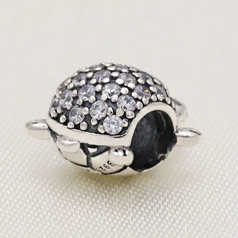 Original 925 Sterling Silver Bead New Turtle With Crystal Beads Fit Pandora Women Bracelet & Necklace Diy Jewelry
Original 925 Sterling Silver Bead New Turtle With Crystal Beads Fit Pandora Women Bracelet & Necklace Diy Jewelry