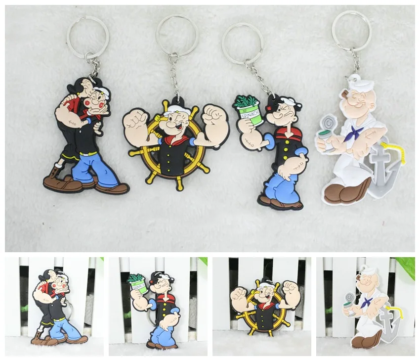 Popeye the Sailor man аниме фигурка отличного качества ПВХ оливковый Oyl брелок мультяшный