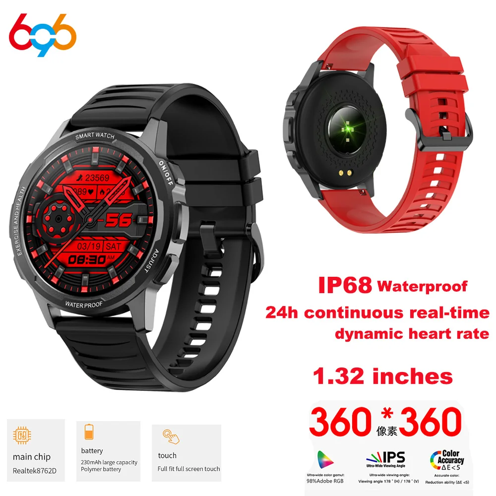 L15 Smart Watch 1.32 Inch 360*360 Pixels Screen 24h Continuous Real-Time Dynamic Heart Rate PK L5 L9 Smartwatch IP68 Waterproof
L15 Smart Watch 1.32 Inch 360*360 Pixels Screen 24h Continuous Real-Time Dynamic Heart Rate PK L5 L9 Smartwatch IP68 Waterproof