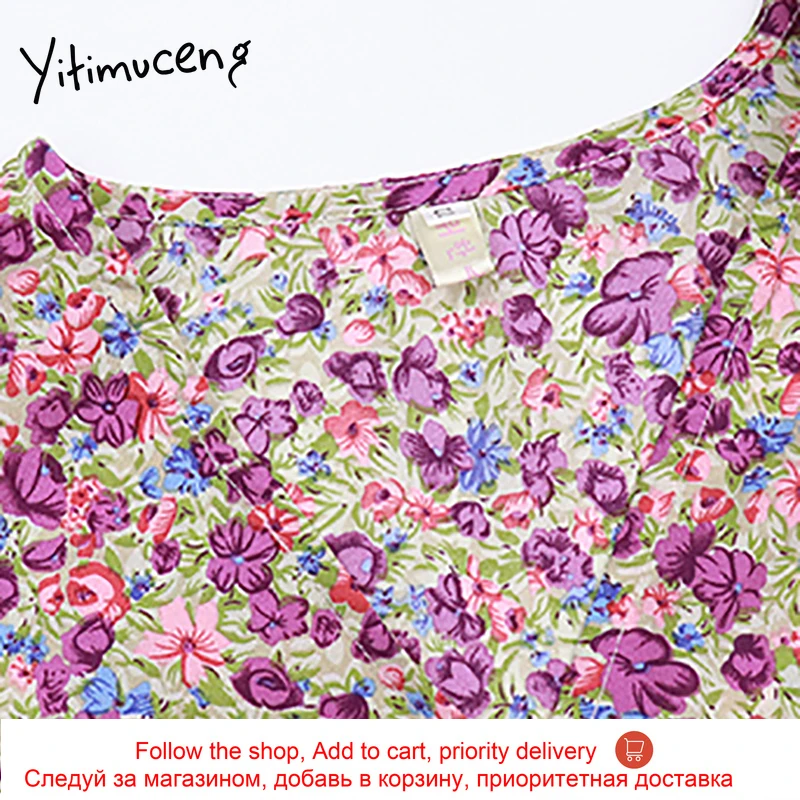 Yitimuceng Vintage Bandage Floral Pint High Waist Mini Dresses Women A-Line V-Neck 2021 Spring French Fashion New Sweet Dress
Yitimuceng Vintage Bandage Floral Pint High Waist Mini Dresses Women A-Line V-Neck 2021 Spring French Fashion New Sweet Dress