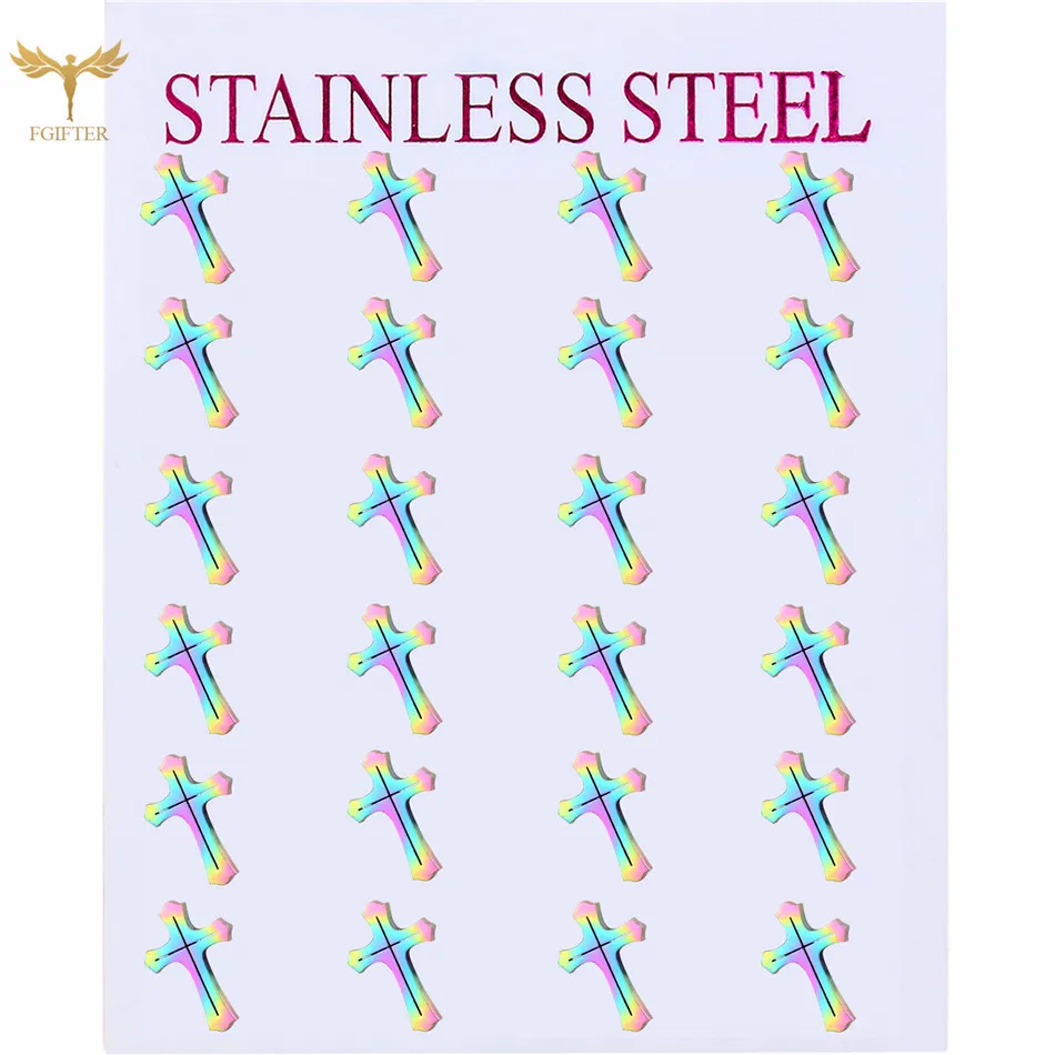 Punk Unisex Stud Earrings Jesus Cross Stud Earrings for Woman Men Stainless Steel Jewelry Set Fashion Design
Punk Unisex Stud Earrings Jesus Cross Stud Earrings for Woman Men Stainless Steel Jewelry Set Fashion Design