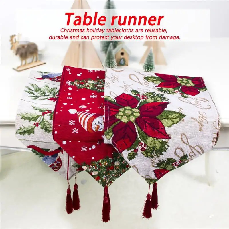 Christmas Table Runner Flower Snowman Linen Tablecloth Xmas Dining Room Table Cover Farmhouse Home Party Decoration Lattice
Christmas Table Runner Flower Snowman Linen Tablecloth Xmas Dining Room Table Cover Farmhouse Home Party Decoration Lattice