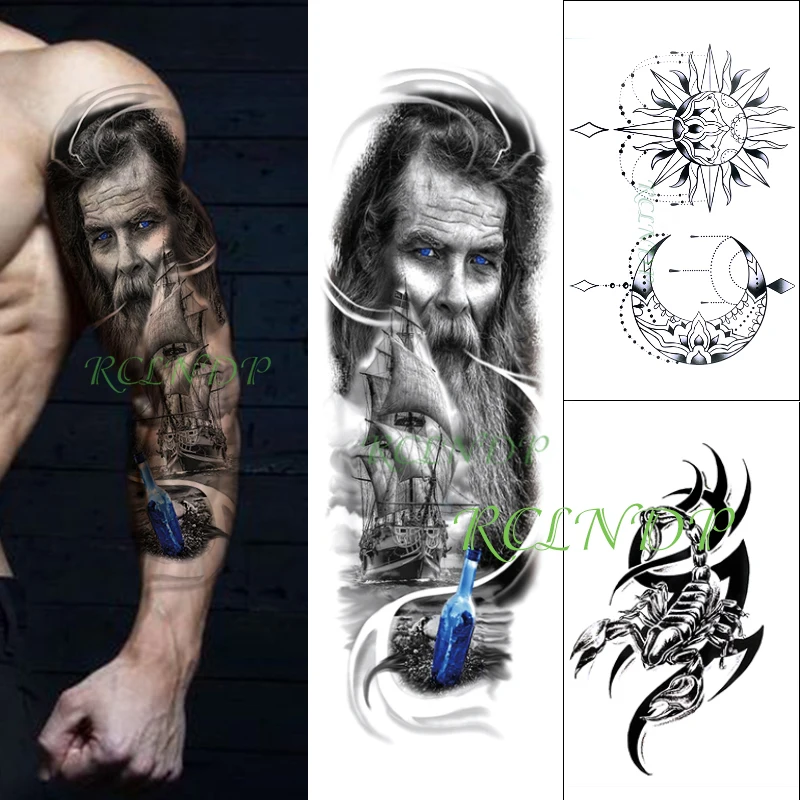 Waterproof Temporary Tattoo Stickers captain full arm sleeve flower arm combination fake tatto flash tatoo for men women
Waterproof Temporary Tattoo Stickers captain full arm sleeve flower arm combination fake tatto flash tatoo for men women