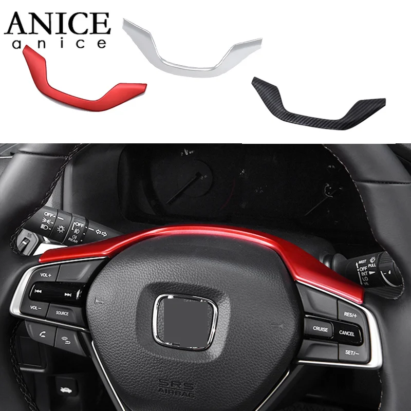 Carbon fiber color or chrome ABS Car Steering Wheel Center Decor Ring Logo Trim fit for Honda Accord 2018
Carbon fiber color or chrome ABS Car Steering Wheel Center Decor Ring Logo Trim fit for Honda Accord 2018