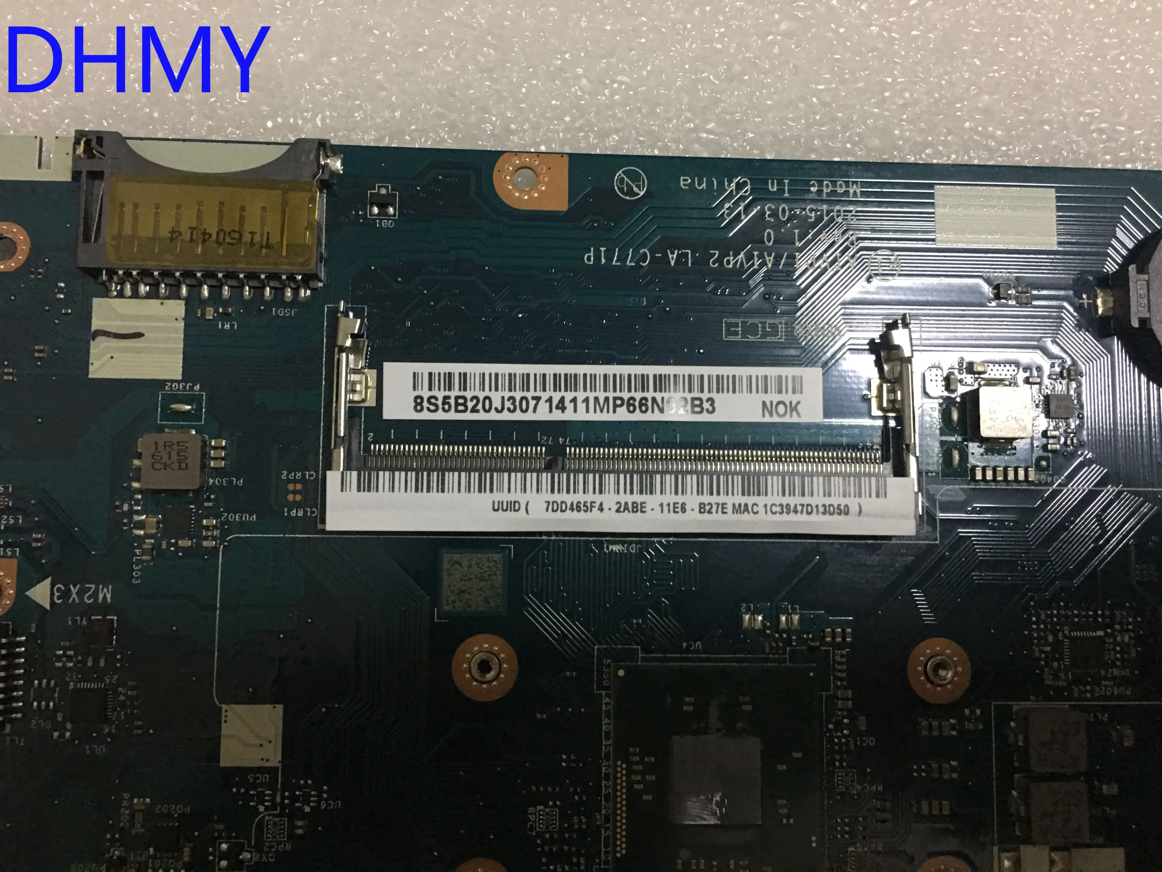 new and Original laptop Lenovo ideapad 100-15IBY motherboard N3540 LA-C771P 5B20J30714
new and Original laptop Lenovo ideapad 100-15IBY motherboard N3540 LA-C771P 5B20J30714
