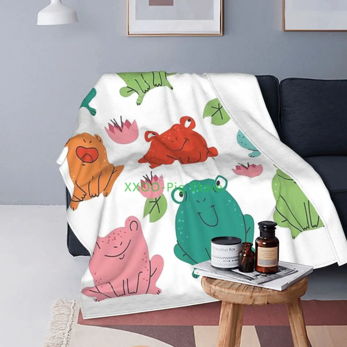 A Frog Colorful Blankets Fleece Spring Autumn Cute Animal Portable Ultra-Soft Throw Blankets for Sofa Car Plush Thin Quilt
A Frog Colorful Blankets Fleece Spring Autumn Cute Animal Portable Ultra-Soft Throw Blankets for Sofa Car Plush Thin Quilt