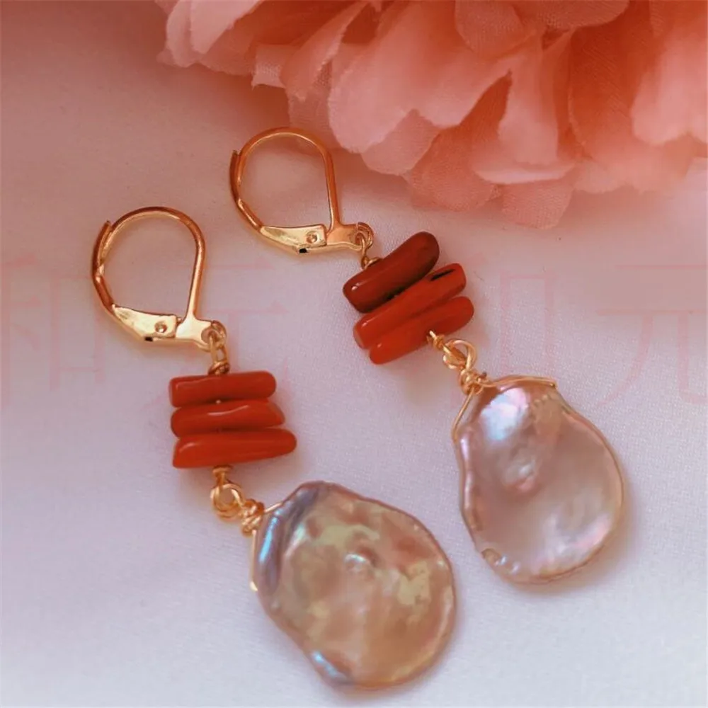 Elegant Natural Red Agate Pearl Earrings Ping Buckle 18K Classic Women Diy New Year Jewelry Lucky Hook Thanksgiving
Elegant Natural Red Agate Pearl Earrings Ping Buckle 18K Classic Women Diy New Year Jewelry Lucky Hook Thanksgiving
