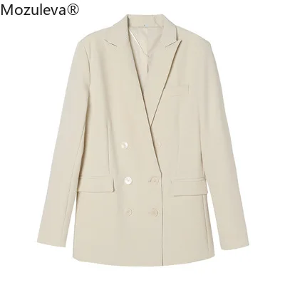 Mozuleva 2021 Regular Double Breasted Notched Plaid Woman Blazer Office Lady Full Women Blazers and Jacket
Mozuleva 2021 Regular Double Breasted Notched Plaid Woman Blazer Office Lady Full Women Blazers and Jacket