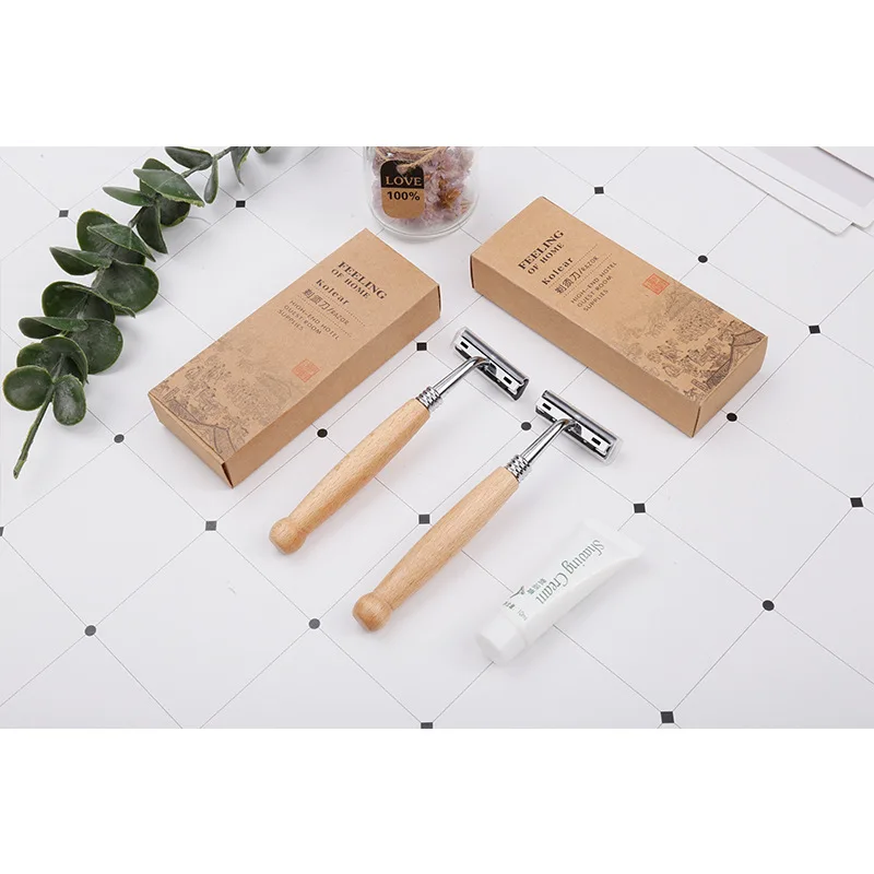 Bamboo bamboo handle making the hotel a home stay facility old manual disposable razors double wooden handle razor blade
Bamboo bamboo handle making the hotel a home stay facility old manual disposable razors double wooden handle razor blade