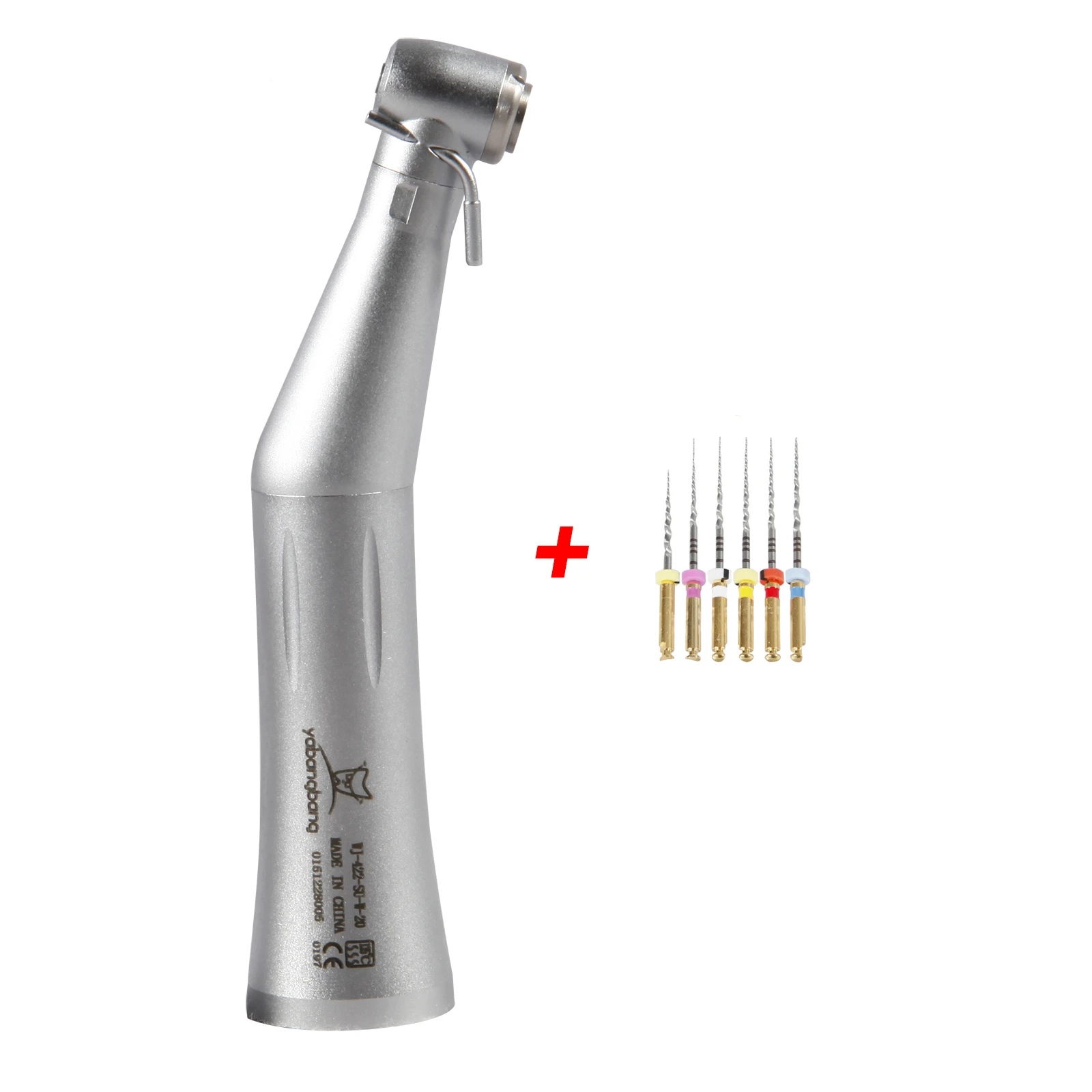 Dental 20:1 Push Button Contra Angle Handpiece Low Speed SG20 Fit NSK + 6pc NiTi Rotary U-Files
Dental 20:1 Push Button Contra Angle Handpiece Low Speed SG20 Fit NSK + 6pc NiTi Rotary U-Files