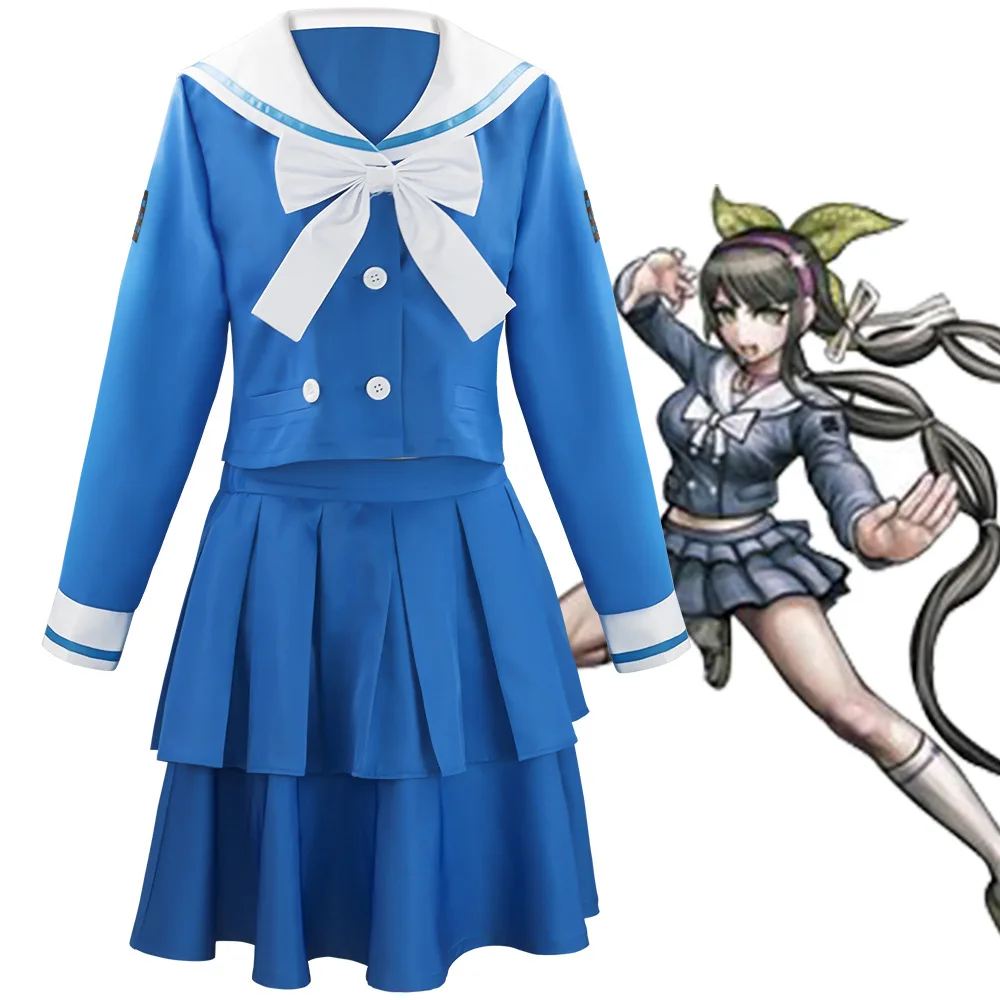 Anime Danganronpa V3 Killing Harmony Chabashira Tenko Cosplay Women Costume Blue School Uniform Outfit Dress Suit Full Set Wig
Anime Danganronpa V3 Killing Harmony Chabashira Tenko Cosplay Women Costume Blue School Uniform Outfit Dress Suit Full Set Wig