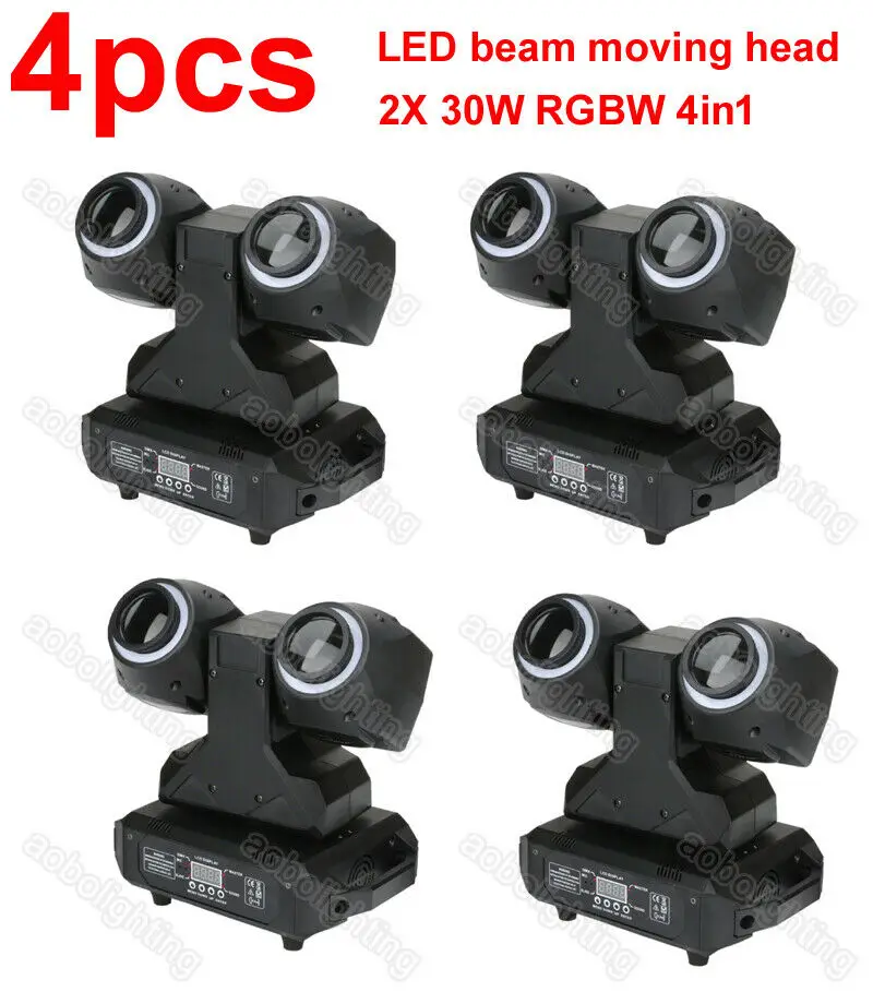 4pack 2x 30w sharpy beam moving head light 2 head beam lights DJ stage equipment
4pack 2x 30w sharpy beam moving head light 2 head beam lights DJ stage equipment