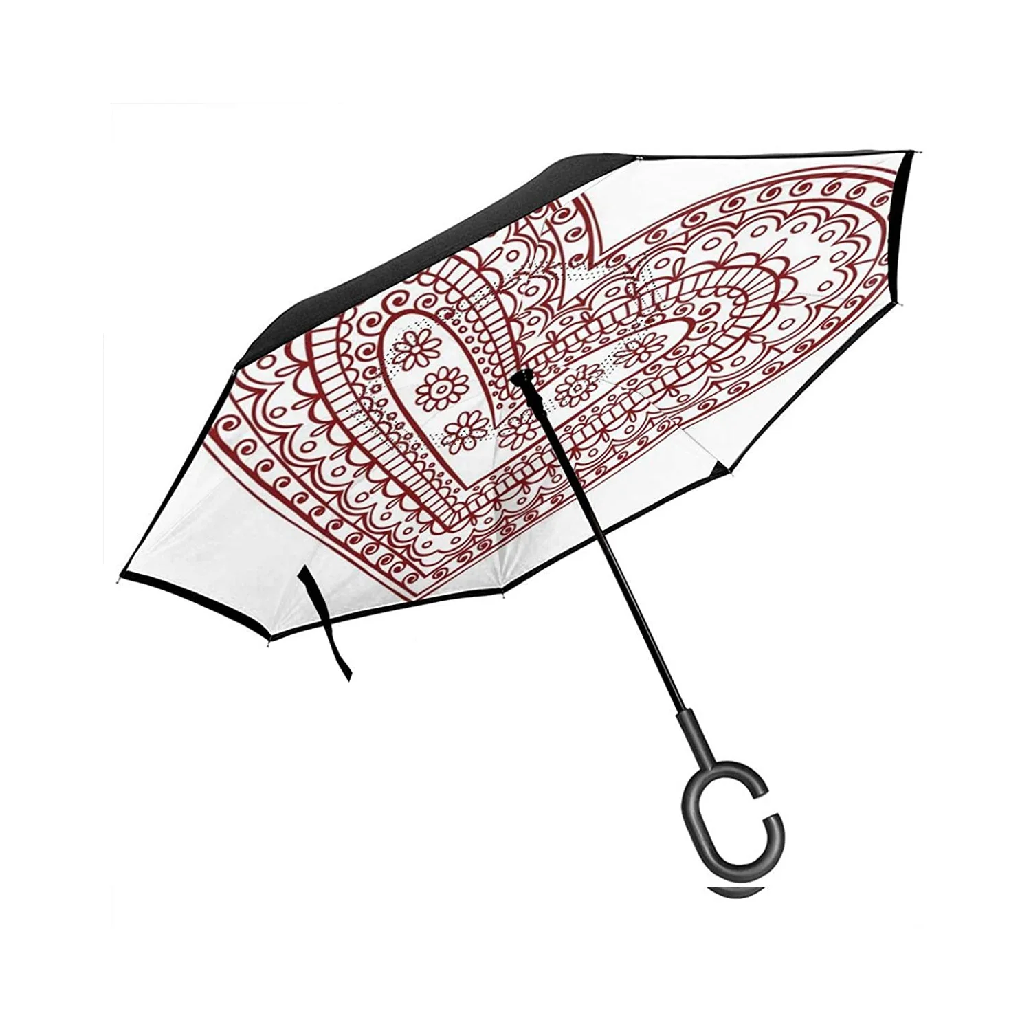 Зонт заднего вида, граффити Пейсли в форме сердца, маленький цветочный крутящийся изогнутый эффект в стиле хиппи 60-х годов, с C-образной ручк...
Зонт заднего вида, граффити Пейсли в форме сердца, маленький цветочный крутящийся изогнутый эффект в стиле хиппи 60-х годов, с C-образной ручк...