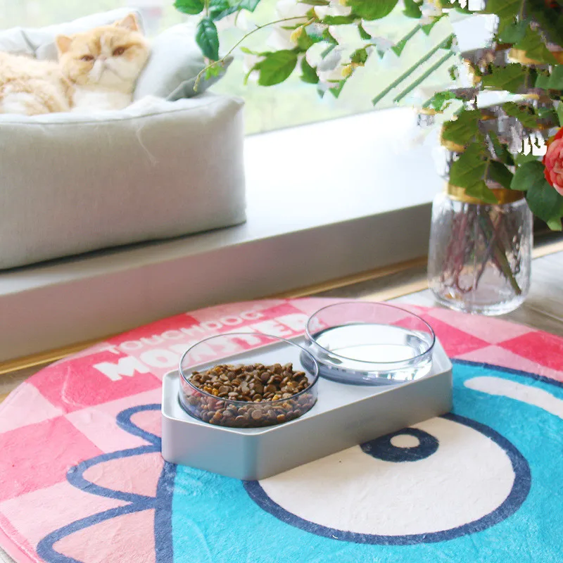 Pet Cats Transparent Bowl Dog Bowl Pet Feeder Water Bowl Protection Cervical Double Bowl For Cats And Small Dogs Supplies
Pet Cats Transparent Bowl Dog Bowl Pet Feeder Water Bowl Protection Cervical Double Bowl For Cats And Small Dogs Supplies