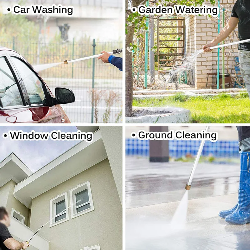 Jet Car Washer Power Hose Nozzle, Magic High Pressure Wand, Flexible Water Hose Nozzle Sprayer Extendable
Jet Car Washer Power Hose Nozzle, Magic High Pressure Wand, Flexible Water Hose Nozzle Sprayer Extendable