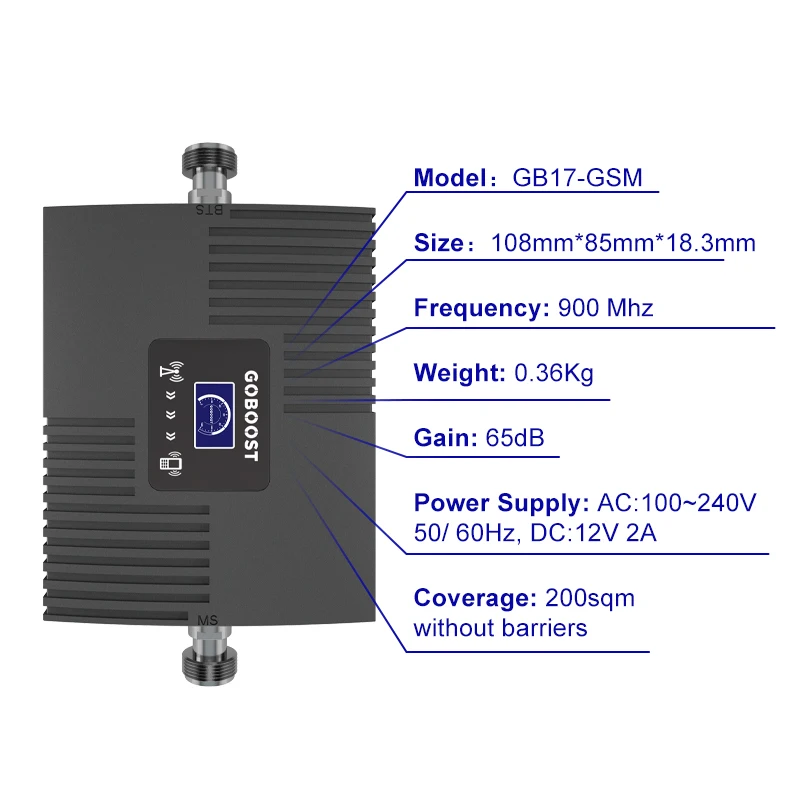 GOBOOST Gsm Sginal Repeater 900 Mhz Cell Phone Signal Booster Whip And Yagi Antenna Indoor Antenna Celluer Amplifier a Set
GOBOOST Gsm Sginal Repeater 900 Mhz Cell Phone Signal Booster Whip And Yagi Antenna Indoor Antenna Celluer Amplifier a Set