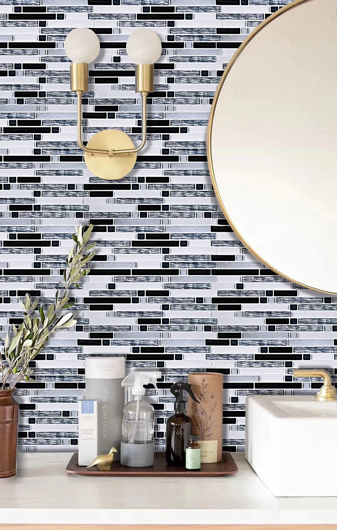 EasyTiles (10 Piece) Peel And Stick Wall Tile Bathroom Baffle Kitchen Decoration Wall Stickers Bathroom Toilet baffle
EasyTiles (10 Piece) Peel And Stick Wall Tile Bathroom Baffle Kitchen Decoration Wall Stickers Bathroom Toilet baffle