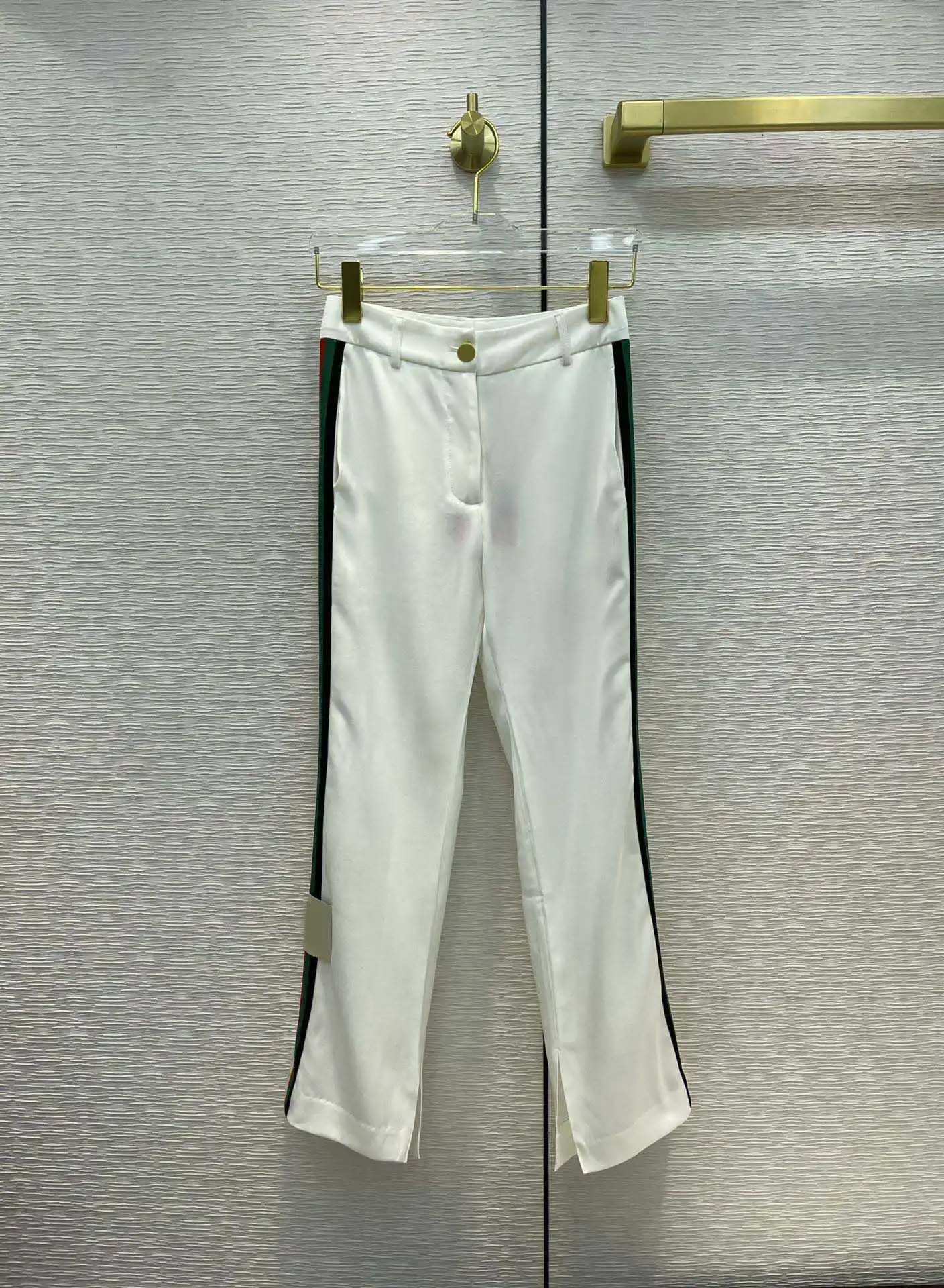 Брюки женские с разрезом, уличная одежда, прямые штаны в контрастную полоску, с завышенной талией, роскошные брендовые Классические однотон...
Брюки женские с разрезом, уличная одежда, прямые штаны в контрастную полоску, с завышенной талией, роскошные брендовые Классические однотон...