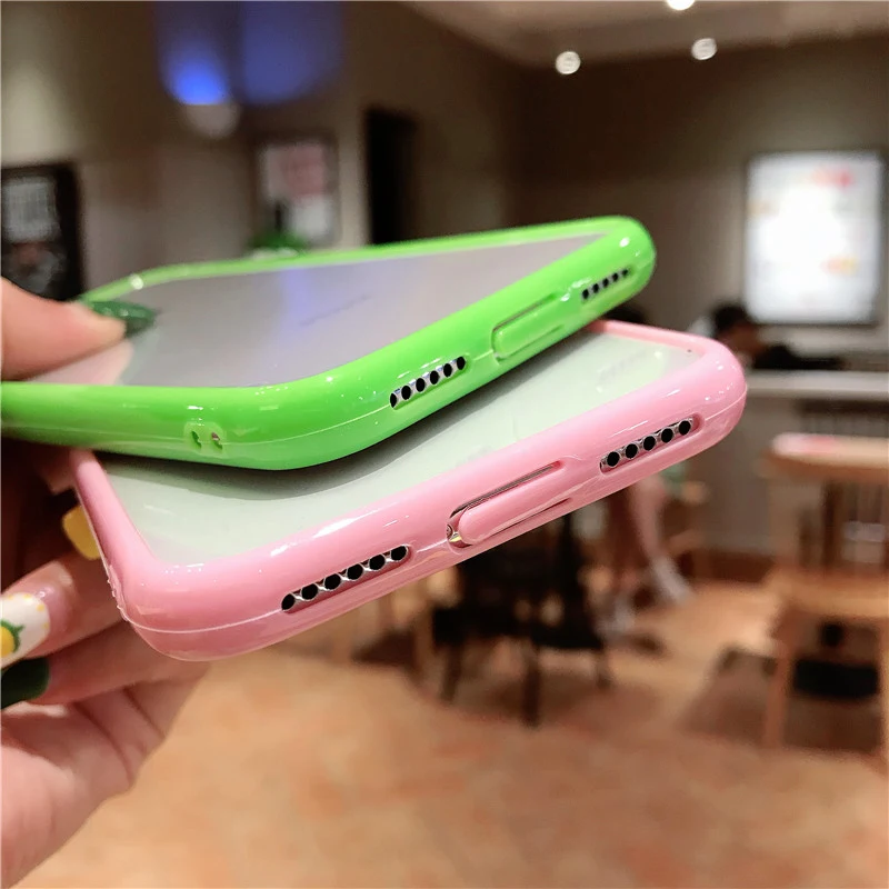 Ottwn Clear Solid Candy Color Phone Case For iPhone 11 Pro Max X XR XS Max 7 8 6 6s Plus Hard Acrylic Back Cover For iPhone 11 7 
Ottwn Clear Solid Candy Color Phone Case For iPhone 11 Pro Max X XR XS Max 7 8 6 6s Plus Hard Acrylic Back Cover For iPhone 11 7