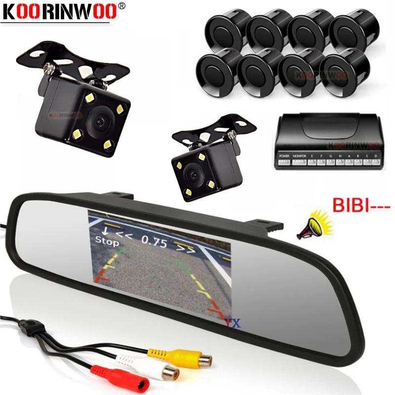 Koorinwoo AHD автомобильный пармастер парковочные датчики 8 фронтальная камера