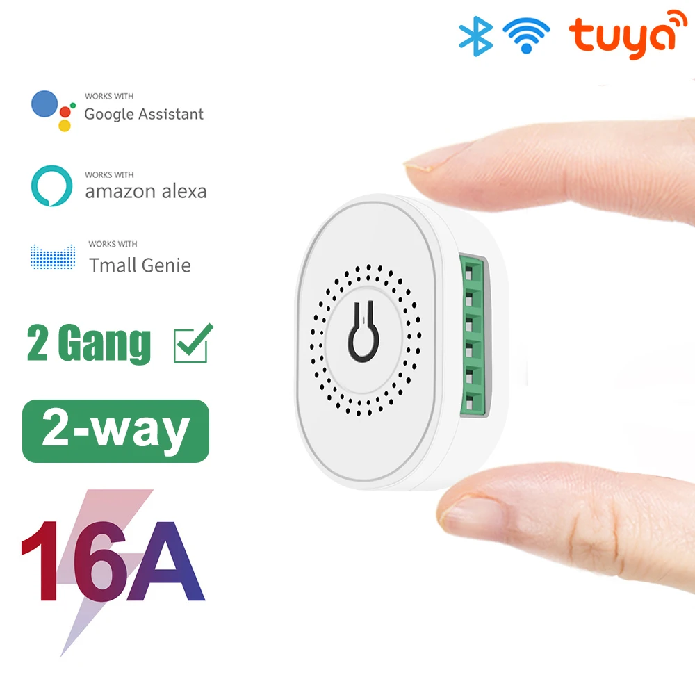 1/2 Gang 16A Tuya Mini Wifi DIY Smart Switch 2 Way Control Timing Smartlife APP Remote Control for Alexa Google Home Automation
1/2 Gang 16A Tuya Mini Wifi DIY Smart Switch 2 Way Control Timing Smartlife APP Remote Control for Alexa Google Home Automation