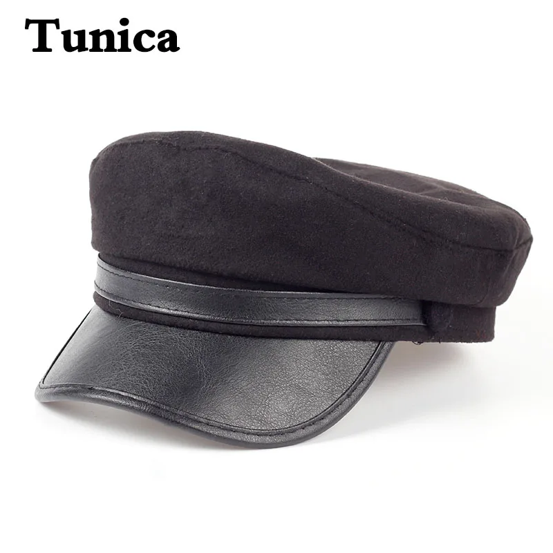 New Autumn Winter Retro Patchwork Beret hat Women British Fashion woolen beret cap navy hat leather travel hats warm hats gorras 
New Autumn Winter Retro Patchwork Beret hat Women British Fashion woolen beret cap navy hat leather travel hats warm hats gorras