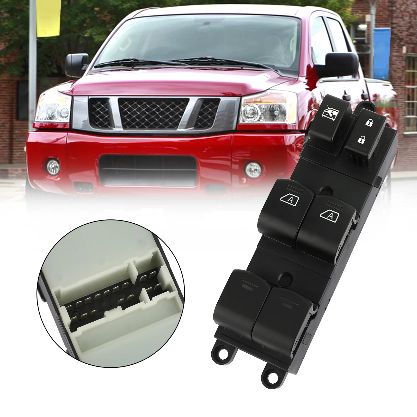 Areyourshop Master Electric Power Window Switch 25401ZT10A Fits For Nissan Titan 2004-2012 25401-ZT10A DWS-165 Car Accessories
Areyourshop Master Electric Power Window Switch 25401ZT10A Fits For Nissan Titan 2004-2012 25401-ZT10A DWS-165 Car Accessories