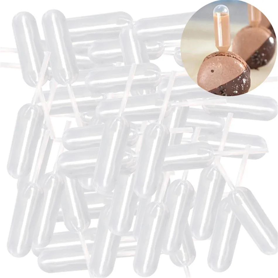SEAAN одноразовые пластиковые пипетки 4 мл для перекачки клубники кекса мороженого