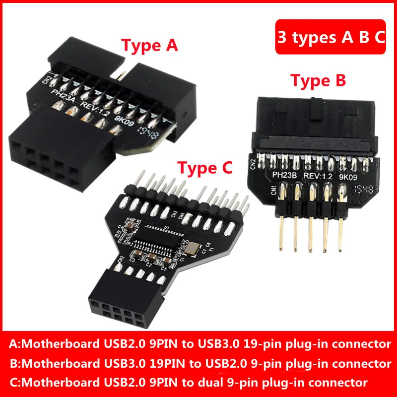 Motherboard USB2.0 9PIN Pin Extension Two Ports To USB 3.0 19Pin Water-Cooled RGB Lamp Fan Adapter
Motherboard USB2.0 9PIN Pin Extension Two Ports To USB 3.0 19Pin Water-Cooled RGB Lamp Fan Adapter