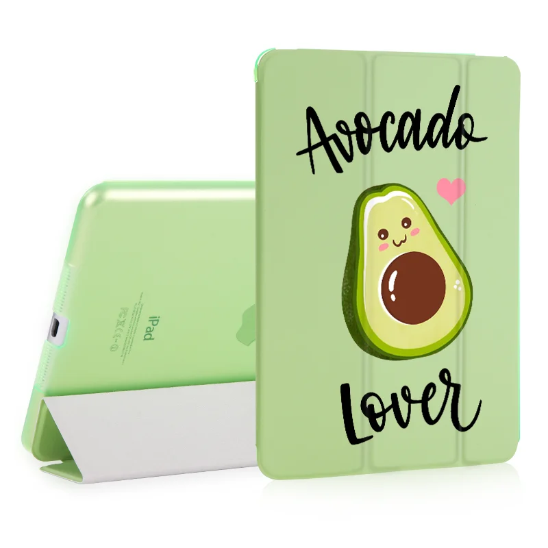 Cute Avocado Cartoon Tablet Case For iPad Air 9.7 2019 fundas PU Ultra Slim PU Plastic wake Smart Cover Case for iPad mini 5 4 3
Cute Avocado Cartoon Tablet Case For iPad Air 9.7 2019 fundas PU Ultra Slim PU Plastic wake Smart Cover Case for iPad mini 5 4 3