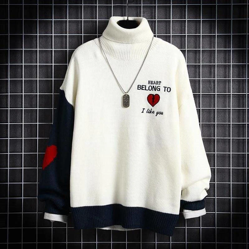 Jumper Sweater Men Women Kanye West Fashion Amour Casual Knit Tertleneck Tops Beige Clothes Off Thick Warm White Pullover Korean
Jumper Sweater Men Women Kanye West Fashion Amour Casual Knit Tertleneck Tops Beige Clothes Off Thick Warm White Pullover Korean
