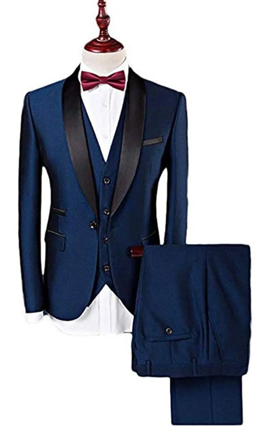 Men's 3 Pieces Mens Suit Slim Fit Tuxrdos Blazer One Button Lapel Suits For Wedding (Blazer+vest+Pants)
Men's 3 Pieces Mens Suit Slim Fit Tuxrdos Blazer One Button Lapel Suits For Wedding (Blazer+vest+Pants)