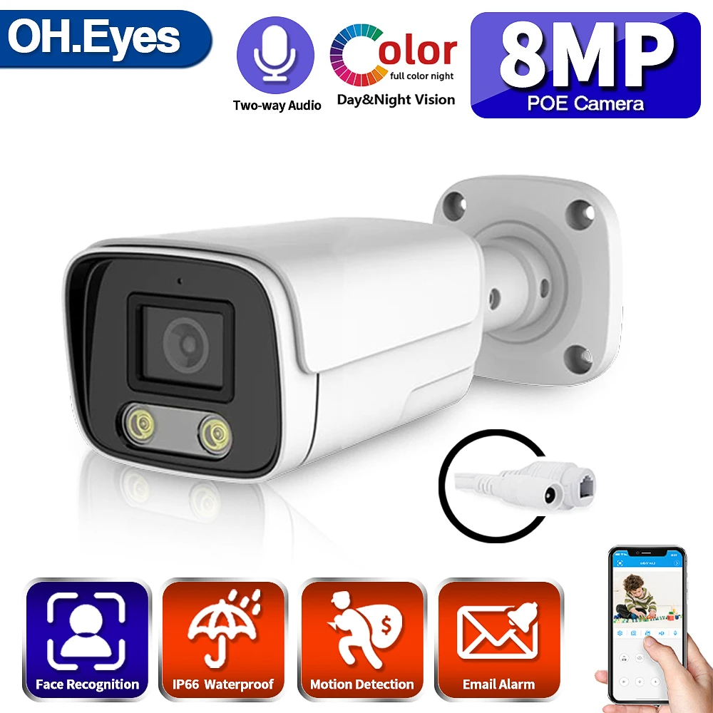 Камера Наружного видеонаблюдения с функцией ночного видения, 8 МП
Камера Наружного видеонаблюдения с функцией ночного видения, 8 МП