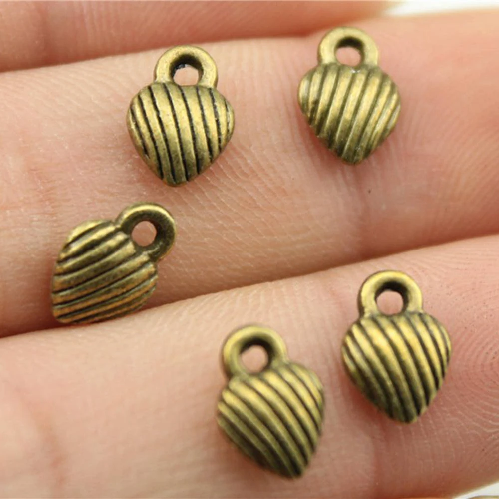 40pcs 10x7mm Heart Charms Antique Bronze Plated Charms Jewelry Findings For Jewelry Making
40pcs 10x7mm Heart Charms Antique Bronze Plated Charms Jewelry Findings For Jewelry Making
