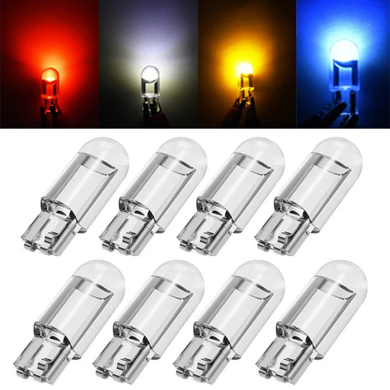 8 Pcs Glass Shell Car Dashboard Light Wedge Side Clearance License Plate Parking Light Cob LED Car Warning Light
8 Pcs Glass Shell Car Dashboard Light Wedge Side Clearance License Plate Parking Light Cob LED Car Warning Light