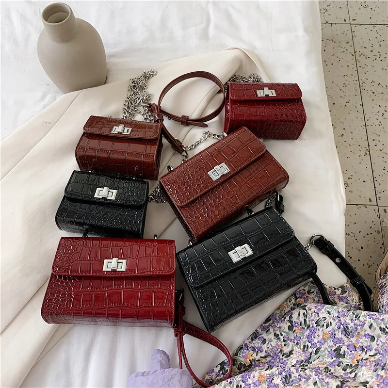 Female Alligator Pu Leather Crossbody Bag For Women 2020 Chain Shoulder Messenger Bag Ladies Hand Sling Luxury Handbags Designer
Female Alligator Pu Leather Crossbody Bag For Women 2020 Chain Shoulder Messenger Bag Ladies Hand Sling Luxury Handbags Designer