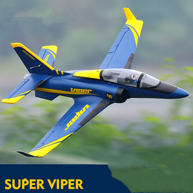 

FMS RC Aircraft 70mm Super Viper Ducted Fan EDF Jet Trainer 6S 6CH with Retracts Flaps PNP EPO Model Hobby Plane Airplane Avion