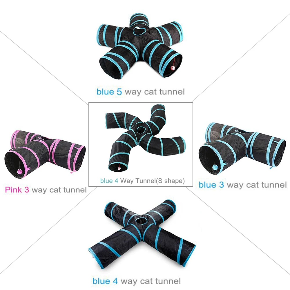 Indoor 3/4/5-way Collapsible Cat Tunnel Tube Kitty Tunnel Bored Cat Pet Toys Peek Hole Toy Cat Puppy Rabbit
Indoor 3/4/5-way Collapsible Cat Tunnel Tube Kitty Tunnel Bored Cat Pet Toys Peek Hole Toy Cat Puppy Rabbit