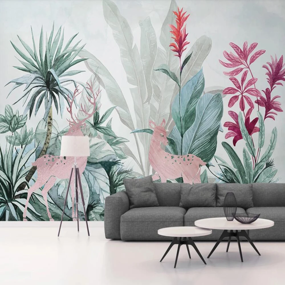 Настенные 3D обои milobi на заказ, скандинавский фон с изображением тропического растения, банановых листьев, лося, декоративная живопись, обои
Настенные 3D обои milobi на заказ, скандинавский фон с изображением тропического растения, банановых листьев, лося, декоративная живопись, обои