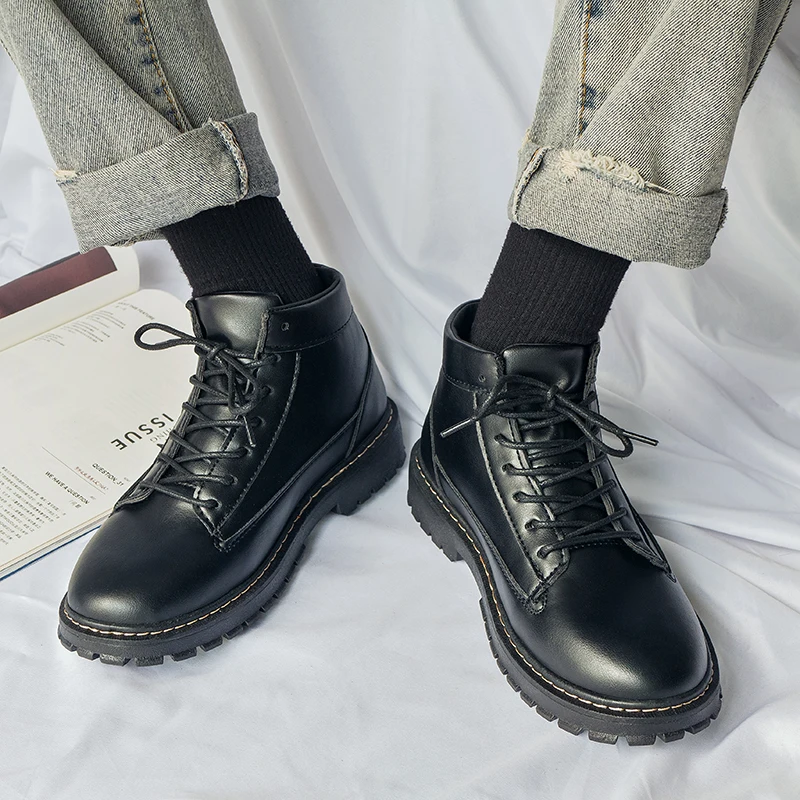 Genuine Leather Men Boots Shoes Winter Waterproof Ankle Boots High Quality Riding Boots Outdoor Working Snow Boots
Genuine Leather Men Boots Shoes Winter Waterproof Ankle Boots High Quality Riding Boots Outdoor Working Snow Boots
