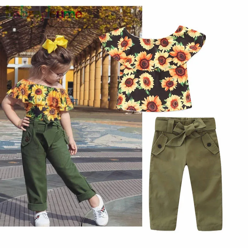 2Piece/Kids Summer Outfits Little Girls Clothes Fashion Flowers Short Sleeve Baby T-shirt+Pants Children Clothing Sets BC1553-1
2Piece/Kids Summer Outfits Little Girls Clothes Fashion Flowers Short Sleeve Baby T-shirt+Pants Children Clothing Sets BC1553-1