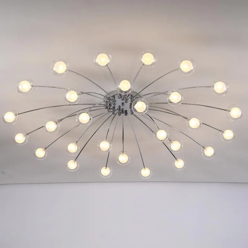 Modern silver chandelier Living Room Kitchen molecule light Decor Home Lighting Chrome Metal Lustre G4 glass ball chandelier
Modern silver chandelier Living Room Kitchen molecule light Decor Home Lighting Chrome Metal Lustre G4 glass ball chandelier
