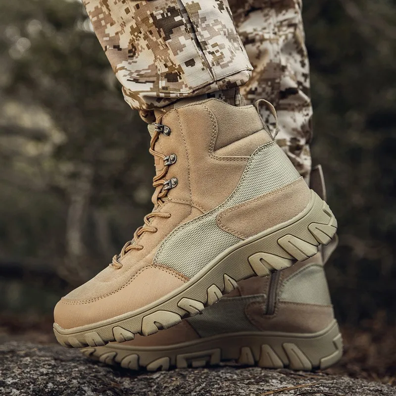 Outdoor high top Tactical Training Hiking Boots Waterproof Trail Trekking Sneaker Breathable Hunting Army boots Special training
Outdoor high top Tactical Training Hiking Boots Waterproof Trail Trekking Sneaker Breathable Hunting Army boots Special training