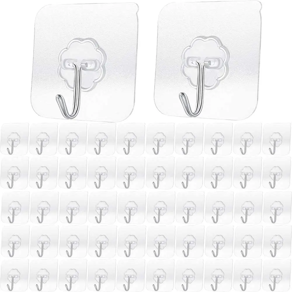 50PCS Transparent Strong Self Adhesive Door Wall Hangers Hooks Suction Heavy Load Rack Cup Sucker for Kitchen Bathroom
50PCS Transparent Strong Self Adhesive Door Wall Hangers Hooks Suction Heavy Load Rack Cup Sucker for Kitchen Bathroom