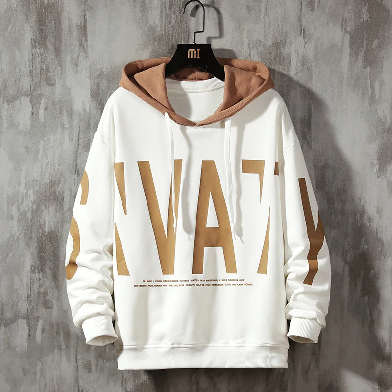 Sweater men's autumn Korean version of the tide brand INS hooded letter print boys loose fashion top spring autumn long sleeve
Sweater men's autumn Korean version of the tide brand INS hooded letter print boys loose fashion top spring autumn long sleeve