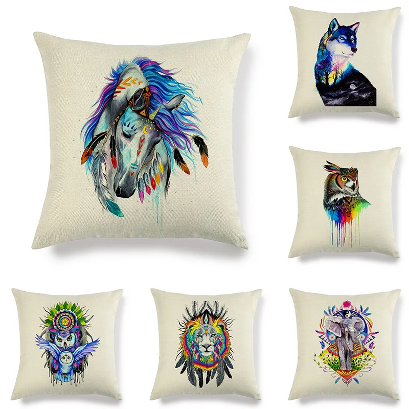 Animal Head Print Cushion Cover Colorful Linen 45x45cm Bedroom Home Office Hotel Car Decoration Pillowcase Cushion Cover 45x45cm
Animal Head Print Cushion Cover Colorful Linen 45x45cm Bedroom Home Office Hotel Car Decoration Pillowcase Cushion Cover 45x45cm