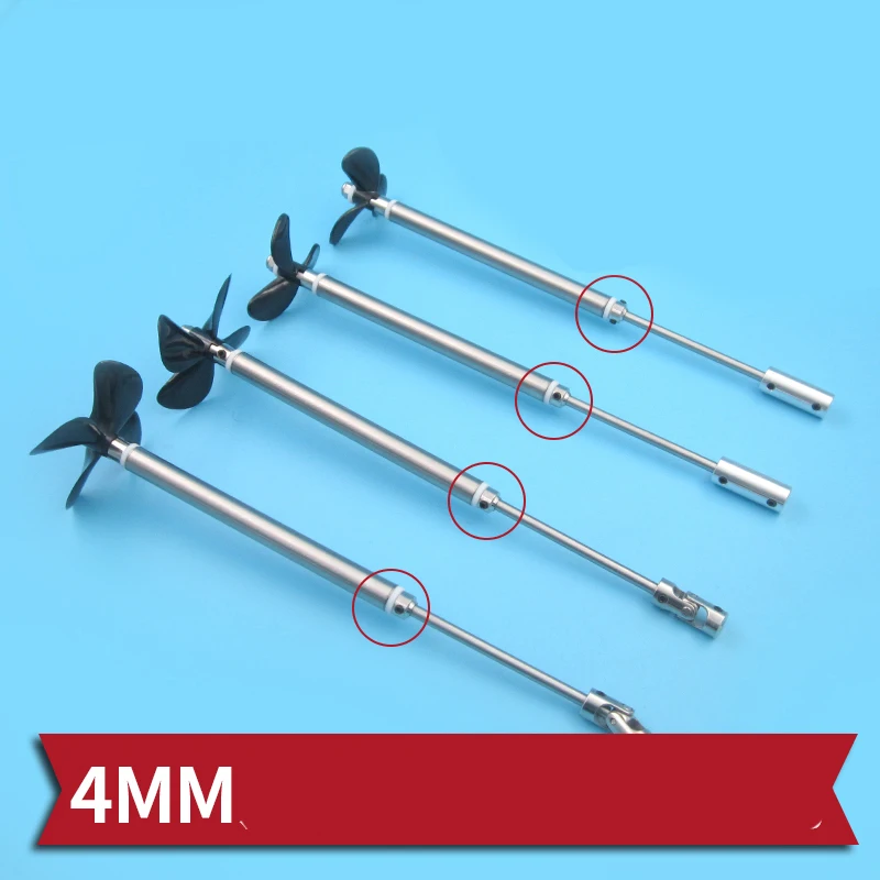 1Set 4mm Drive Shaft Kit Stainless Steel 20cm Transmission Axle+36mm 48mm 50mm 55mm 60mm CW CCW Nylon Propeller for RC Boats 
1Set 4mm Drive Shaft Kit Stainless Steel 20cm Transmission Axle+36mm 48mm 50mm 55mm 60mm CW CCW Nylon Propeller for RC Boats