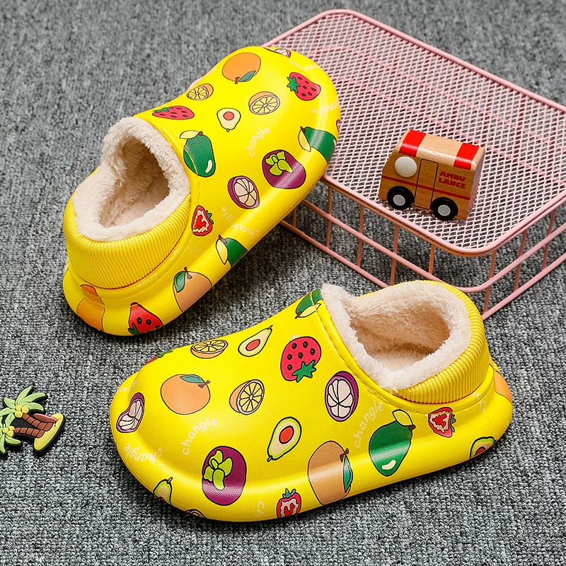 Winter Cartoon Fruit Flat Children's Slippers For Boys Girls Toddler Cotton Child Shoes Soft Cotton for Home Bathroom Kids 2021
Winter Cartoon Fruit Flat Children's Slippers For Boys Girls Toddler Cotton Child Shoes Soft Cotton for Home Bathroom Kids 2021